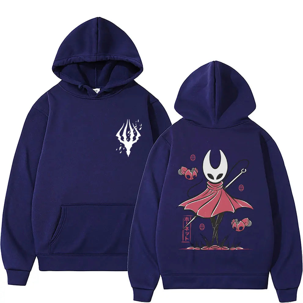 Game Hollow Knight Double Sided Graphic Hoodie Men's Women's Fashion Oversized Streetwear Unisex Casual Vintage Pullover Hoodies