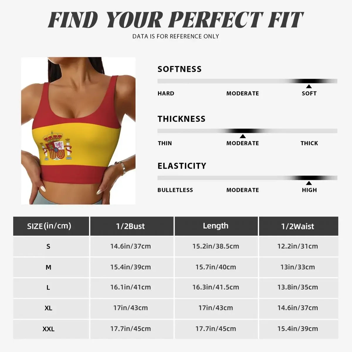 Spain Flag Basic Tops Women Samba Sexy V-Neck Yoga Fitness Sports Tops