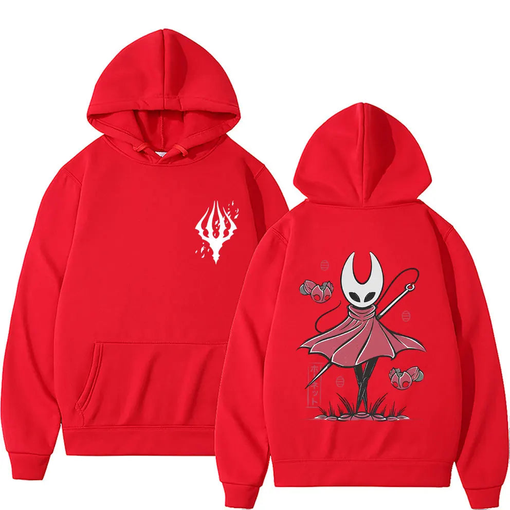 Game Hollow Knight Double Sided Graphic Hoodie Men's Women's Fashion Oversized Streetwear Unisex Casual Vintage Pullover Hoodies