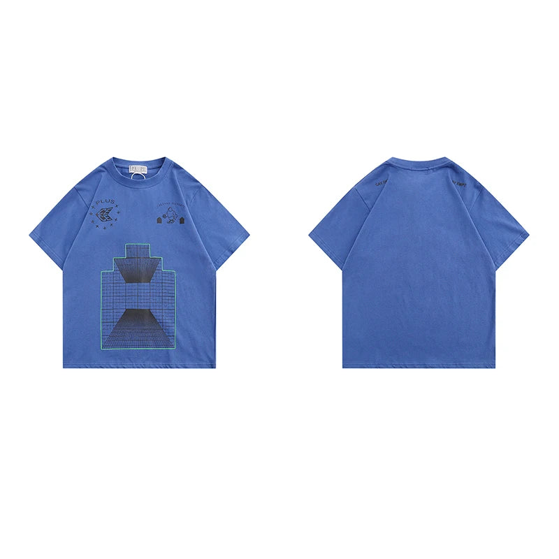 Cav Empt Japanese-style Trend Short-sleeved T Shirt Vintage Creative Print C.E Men's Women Round-neck T-shirts