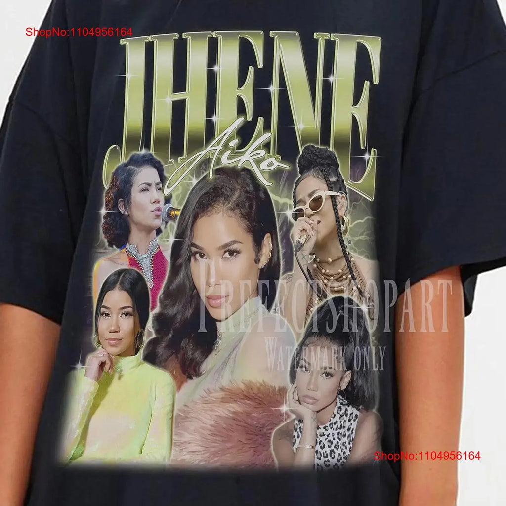 Jhene Aiko Efuru Chilombo T Shirt Vintage 90s rapper Retro Queen of RNB Kali Uchis vintage Washed Soft Stretched homme