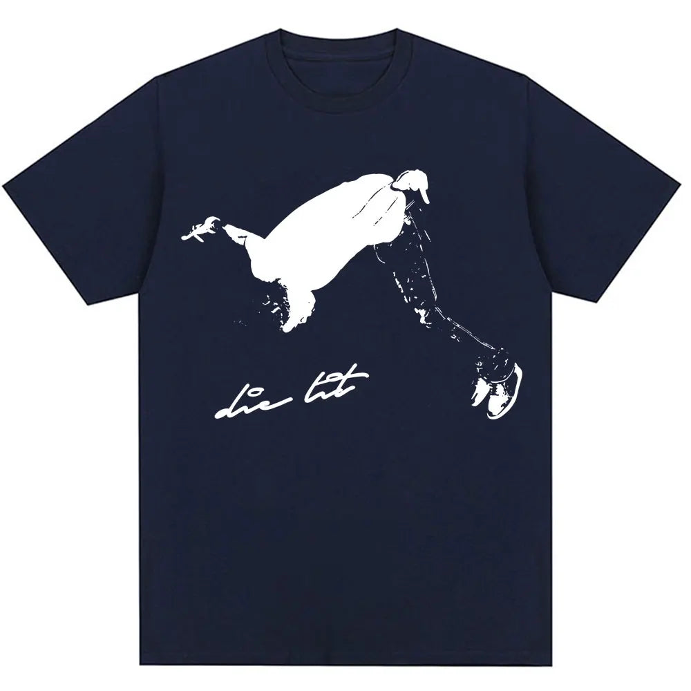 Rapper Playboi Carti Die Lit Garment Dyed T Shirts I Am Music Hip Hop Vintage Short Sleeve Women Oversized Cotton Punk T-Shirts
