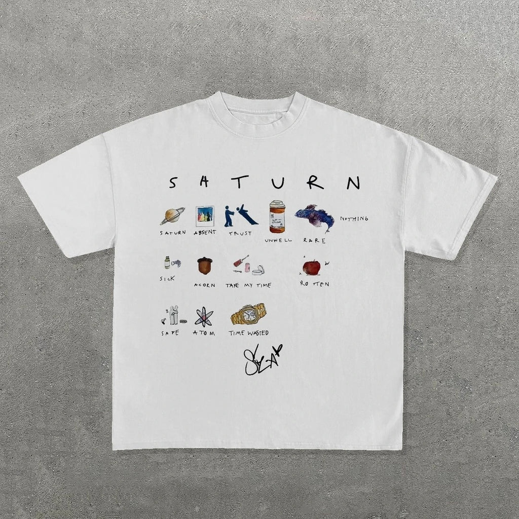 2025 SZA MARIAS Lamar TShirt Grand National Tour Men and Women Clothing Oversize Vintage Unisex High Quality Cotton Clothes