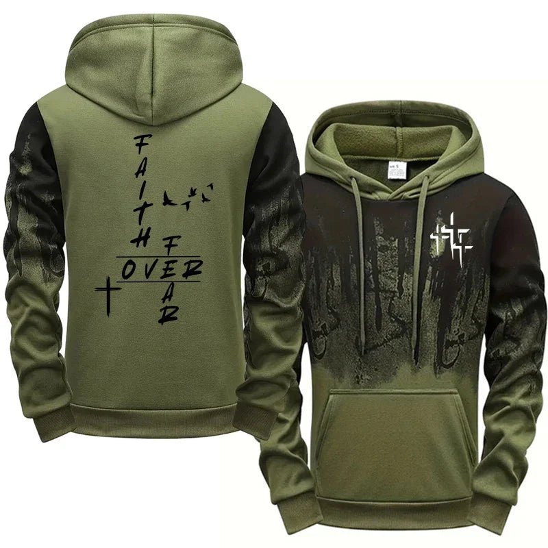 Fall Winter Daily Casual Fashion Sportswear Outdoor Jogger Fitness Outfit 2026 New in Men's Tracksuit Hoodie&sweatpants 2pcs Set - Desert aura