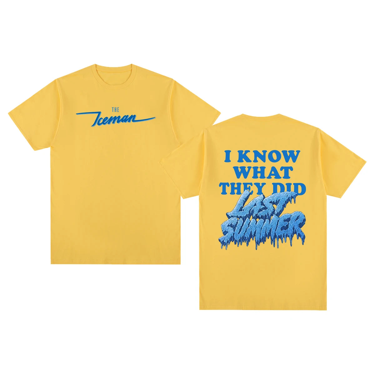 Drake ICEMAN Vintage T-shirt Merch Blue Streetwear Y2k Clothes Female Male Cotton Men T shirt New TEE TSHIRT Womens tops