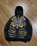 Explosions Hooded sweater Men American Retro Hip-Hop Street Graffiti Unisex Zipper Hoodie Fashion Printed Pattern Sweatshirt