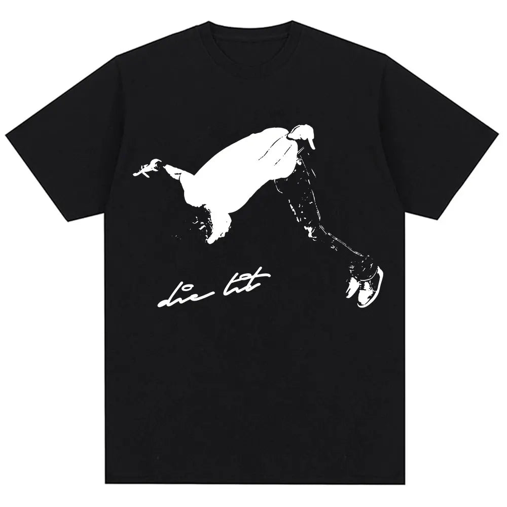 Rapper Playboi Carti Die Lit Garment Dyed T Shirts I Am Music Hip Hop Vintage Short Sleeve Women Oversized Cotton Punk T-Shirts