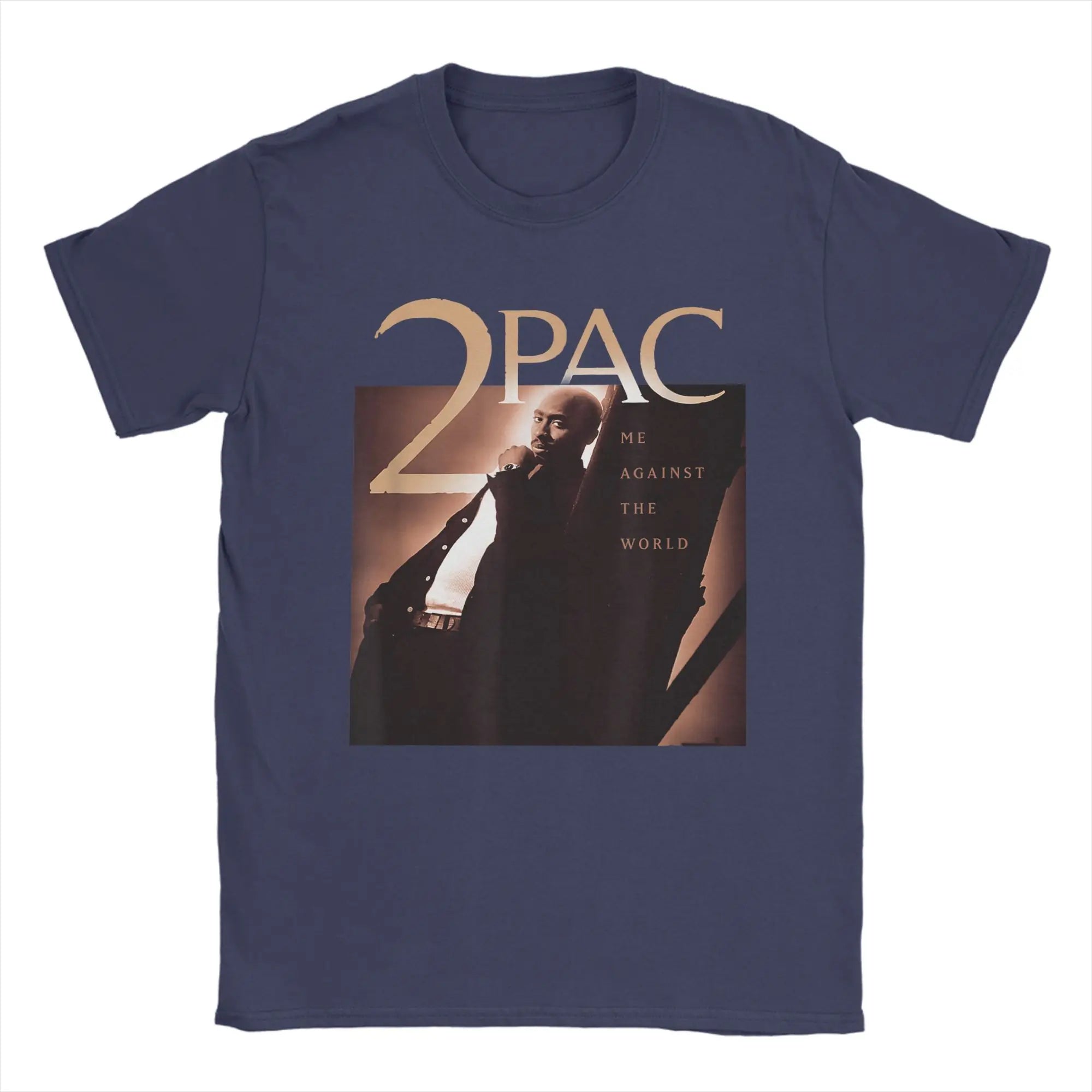 Rapper Tupac 2pac Graphic Printed (2) T-Shirts Men  Fashion 100% Cotton Tees O Neck Short Sleeve T Shirt Plus Size Clothes
