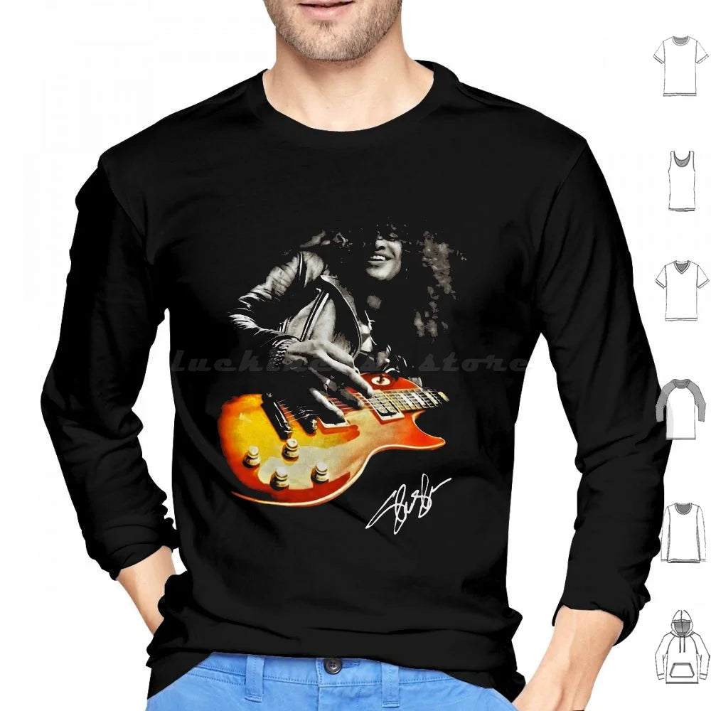 Guitar Shredding Slash Signature Guns N Roses Essential T-Shirt Hoodies Long Sleeve Guitar Shredding Slash Signature