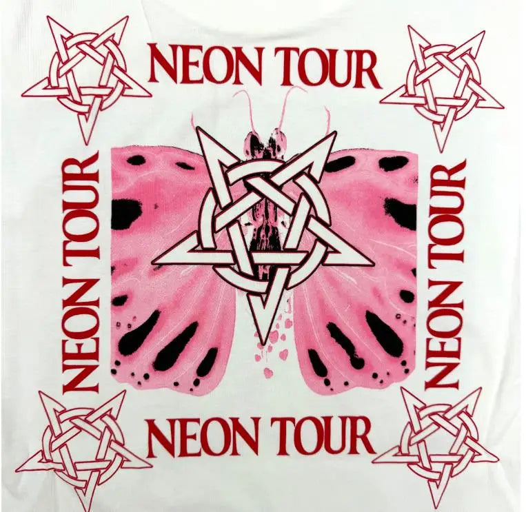 High New 2026 Men Playboi Carti Neon Tour merch White T Shirts T-Shirt Hip Hop Skateboard Street Cotton T-Shirts Tee Top #H9