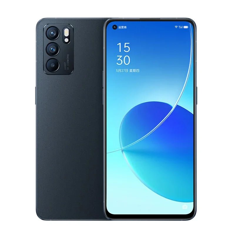 OPPO Reno 6 Pro 5G Global firmware smartPhone MTk Dimensity 1200 12GB 256GB Rear camera 64MP r6p 4500mAh battery used phone - Desert aura