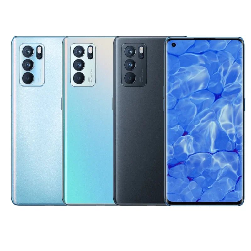 OPPO Reno 6 Pro 5G Global firmware smartPhone MTk Dimensity 1200 12GB 256GB Rear camera 64MP r6p 4500mAh battery used phone - Desert aura