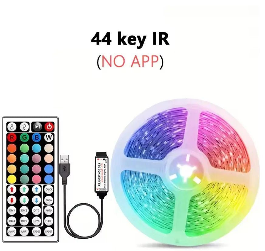 Smart RGB LED Gaming Light Strip USB Christmas Lights Music Sync Flexible Tape APP Remote Control for Gaming Room TV Backlight - Desert aura